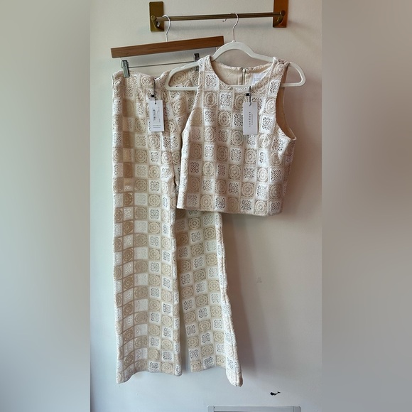 Sundays, Garcia , nwt, Cream Crochet Matching Set, Size XS | 1992 - Picture 8 of 8